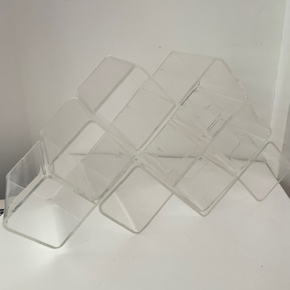 Acrylic Ferguson England Wine Rack Mid Century Modern